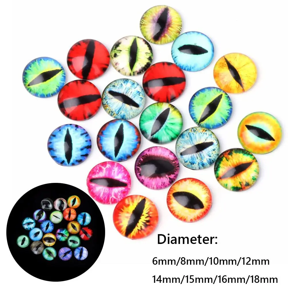 

20 шт. пластиковые или стеклянные кукольные глаза «сделай сам», глазные яблоки, забавные для детей, игрушки, динозавр, Глаза животных, время, драгоценный камень, аксессуары