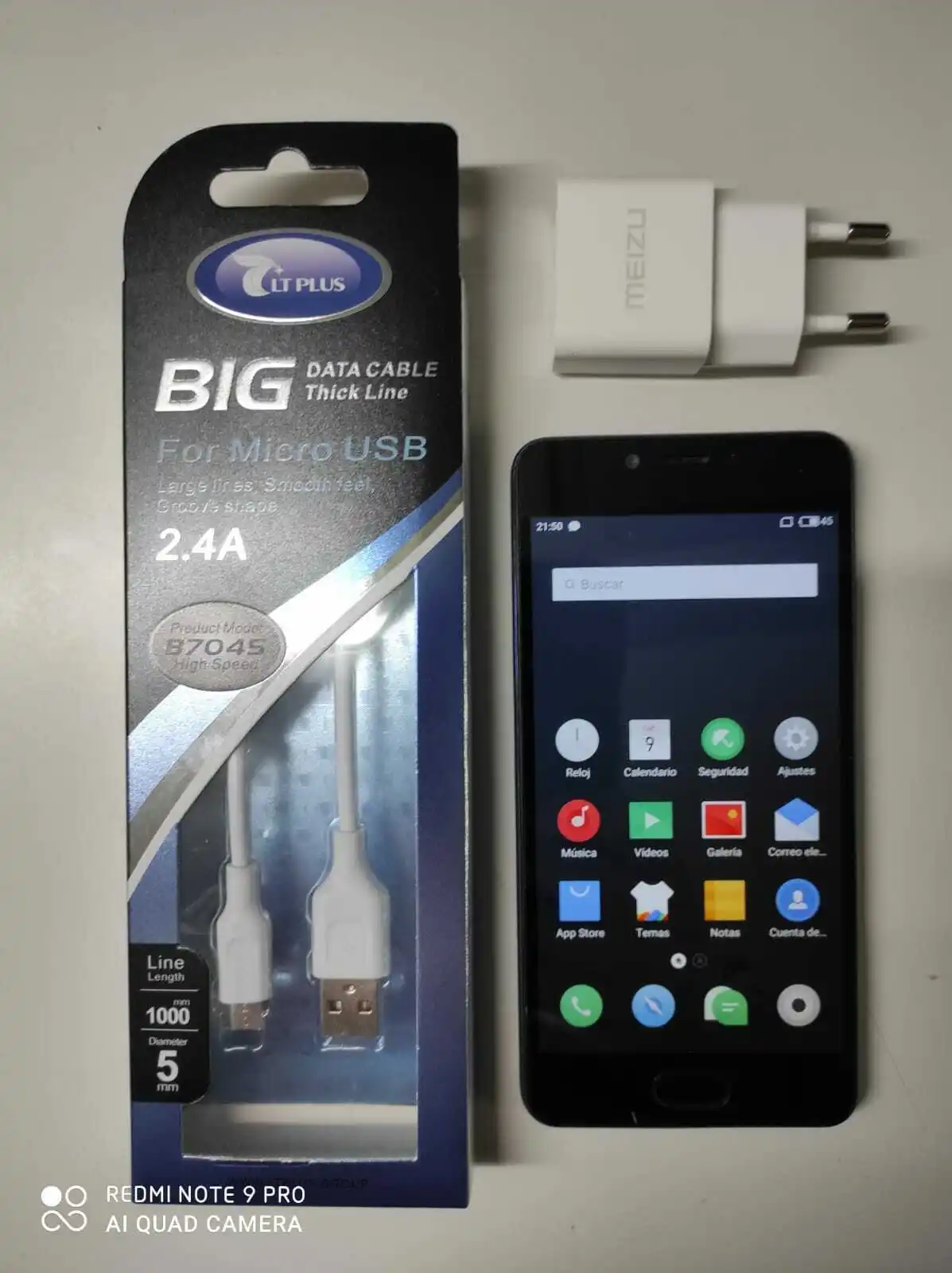 Телефон MOVIL MEIZU M5C 2 ГБ/16 ГБ смартфон свободного синего цвета (без использования в