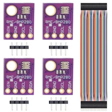 Module de capteur de température/pression barométrique numérique, 5V, avec IIC I2C, pour Arduino, avec câble Dupont, BMP280, 4 paquets