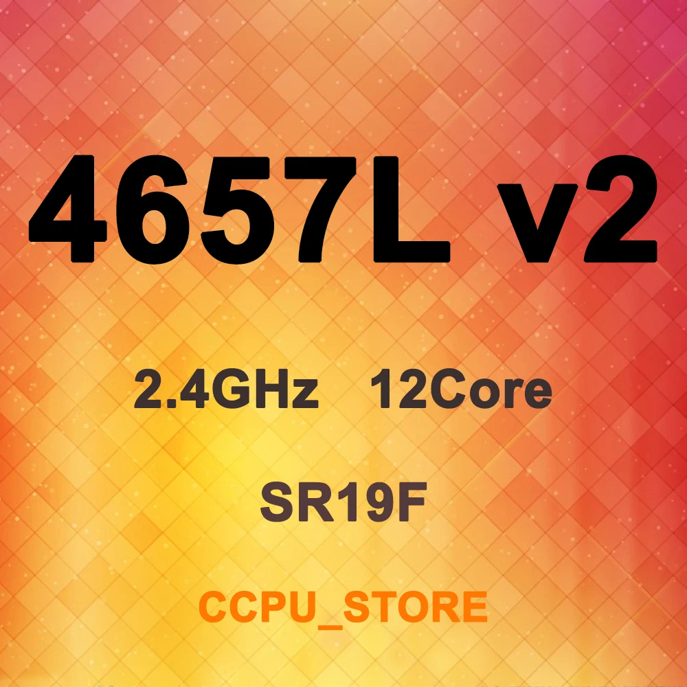 Ксеон E5-4657L v2 SR19F 2 4 ГГц 12 жильный 24 резьбой 30 Мб 115W LGA2011 X79 Процессор процессор |