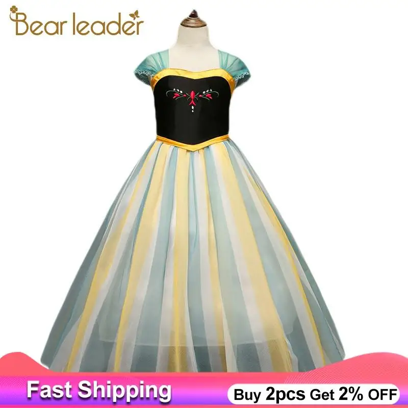 Bear Leader Princess Dress New Brand Girls Party Gown Costume Kids Cosplay Fancy Costumes Girl Elegant Canonicals | Детская одежда и