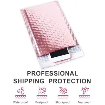 

1 pc Rose Gold Bubble Envelop/Rose Gold Foil Bubble Mailer for Gift Packaging bubble bag