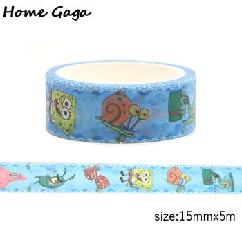 

20pcs/lot Homegaga Patrick Star cartoon anime funny Washi diy Scrapbooking Adhesive Masking Tape Printed tape D1982