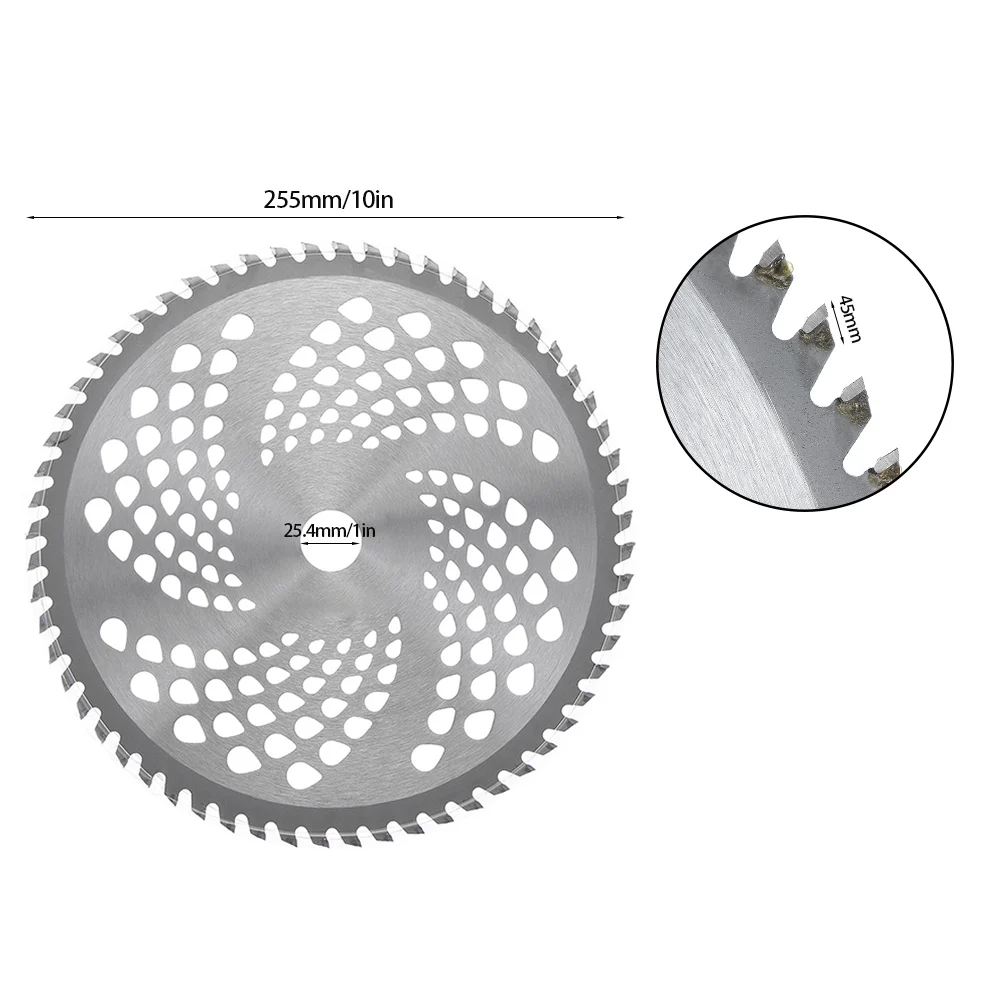 40/60/80T 10 дюймов лезвие газонокосилки газон газонокосилка отрезной диск сплав пила садовые инструменты для ремонта аксессуары