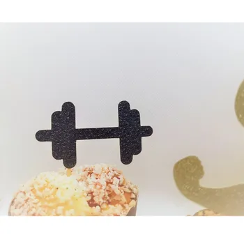 

Custom Gym Theme, Party Decorations, Weight Lifting, Cross Fit Party, Fitness Themed Party, Gym Cupcake Topper, Workout Decor
