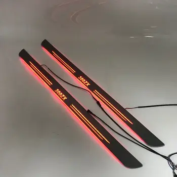 

LYQ led moving door scuff for Nissan 300ZX dynamic door sill plate welcome lamp lining overlay Flow/fixed light