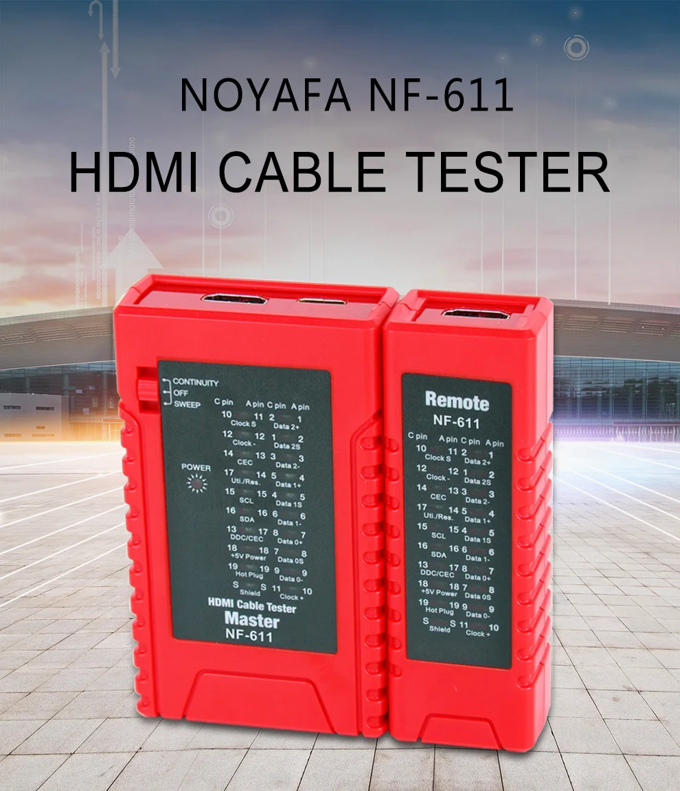 Noyafa кабельный тестер для стандартного HDMI и HDMI тестер NF-611