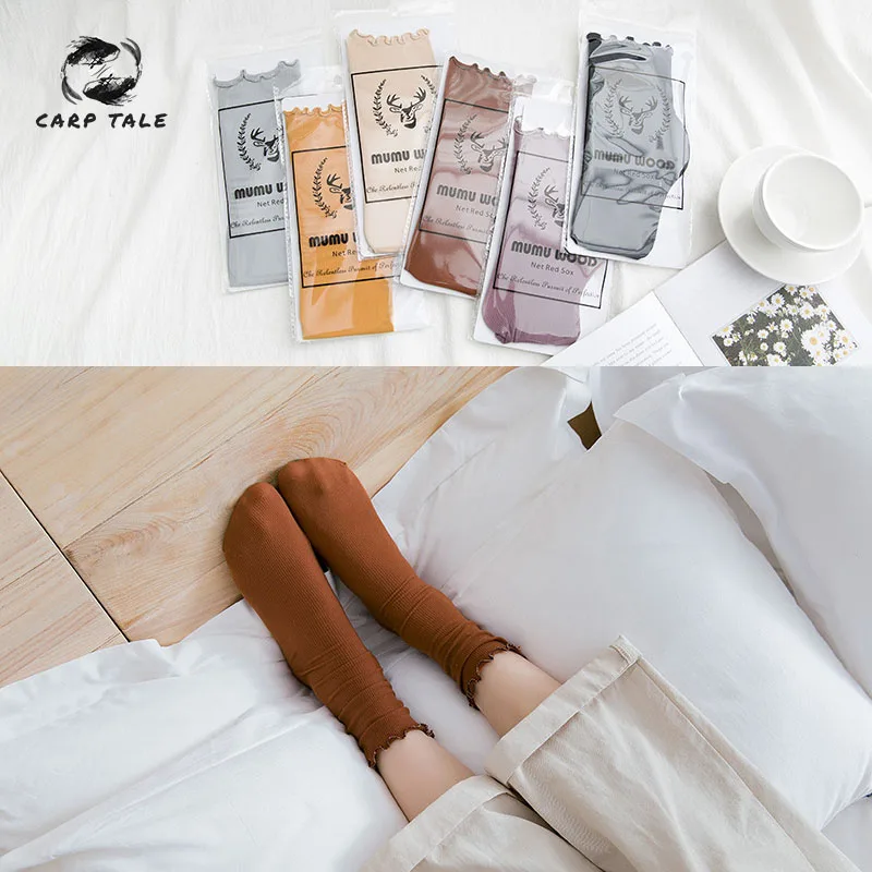 

Vintage Women's Socks Cotton Women Daily Basic Shining Rib Surface Sweet Socks Girls Summer Ankle Autumn Winter Socks Women