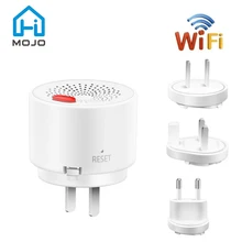 

HIMOJO Wifi Smart Gas Leak Detector Flammable Propane Butane Methane Natural Gas Safety Alarm Sensor Warning Plug Smart Home