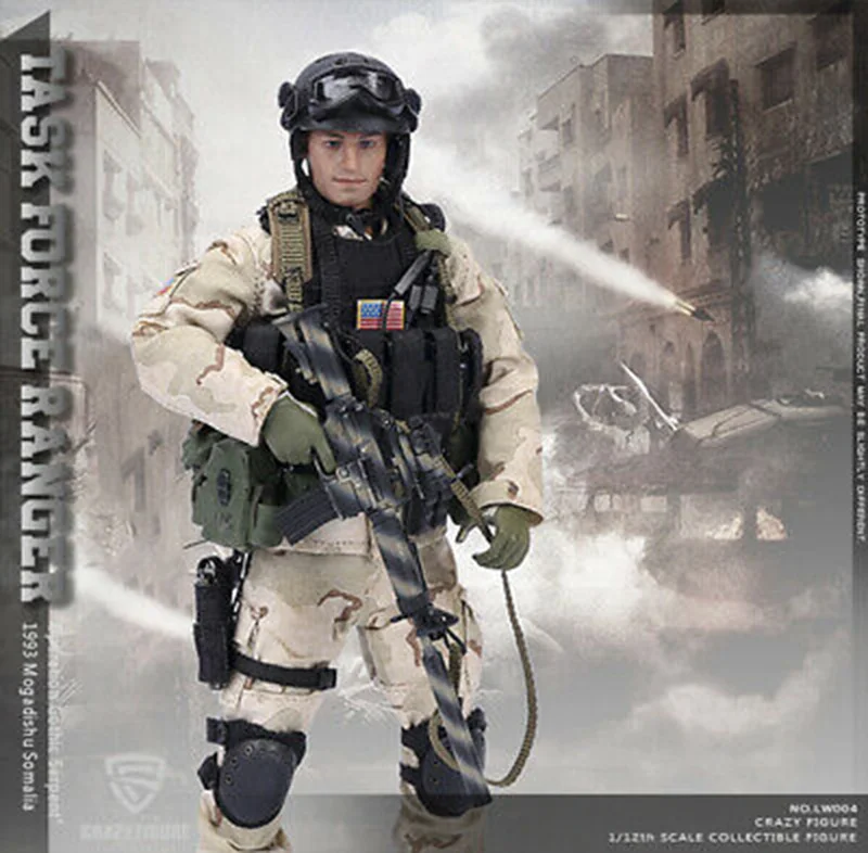 

In stock Crazy Figure 1/12th LW004 SFOD Task Force Ranger 1993 Somalia Sagittarius Figure full set figure