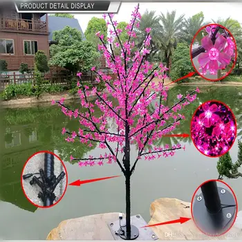 Groothandel Led Kersenbloesem Boom Licht 480Pcs Led Lampen 1.5M Hoogte 110 220V/Ac Zeven Kleuren voor Optie Gratis Verzending Groothandel Led Kersenbloesem Boom Licht 480Pcs Led Lampen 1.5M Hoogte 110 220V/Ac Zeven Kleuren voor Optie Gratis Verzending