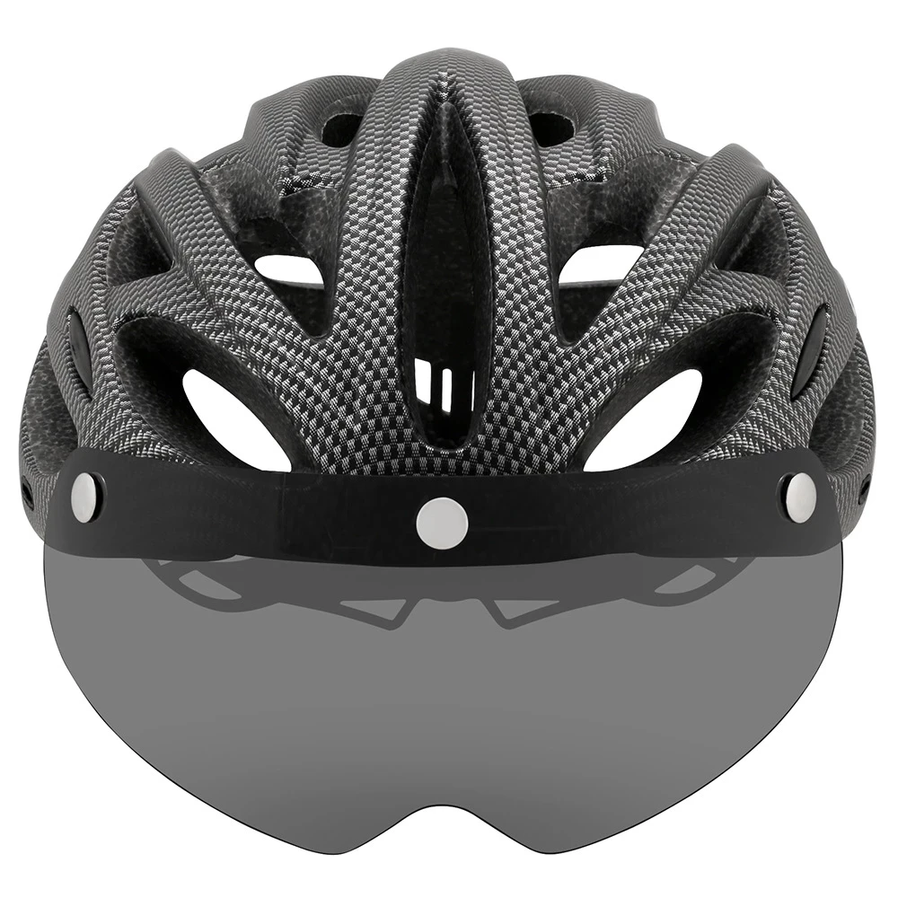 CAIRBULL Cycling Helmet Ultralight Breathable With TailLight Removable Visor Goggles Mountain Road Bike Helmet Safety Cap 230g