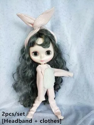 2 шт./компл. кукла [Hairhand+ пижамы] Blyth спортивный костюм Blyth Hairhand Одежда для кукол(Fit blyth, озон, pullip, Licca, 1/6 кукла - Цвет: 2pcs
