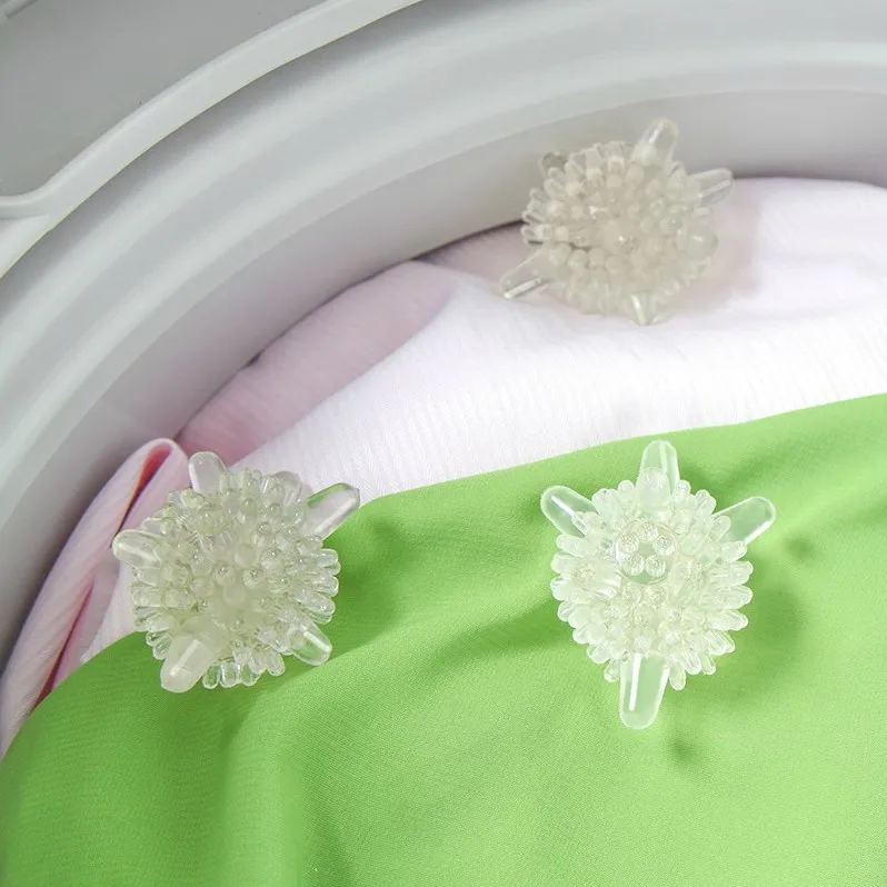 3pcs Large Transparent Reusable Magic Laundry Balls Cleaning Washing Machine Clothes Softener Strong Decontamination Clean Ball