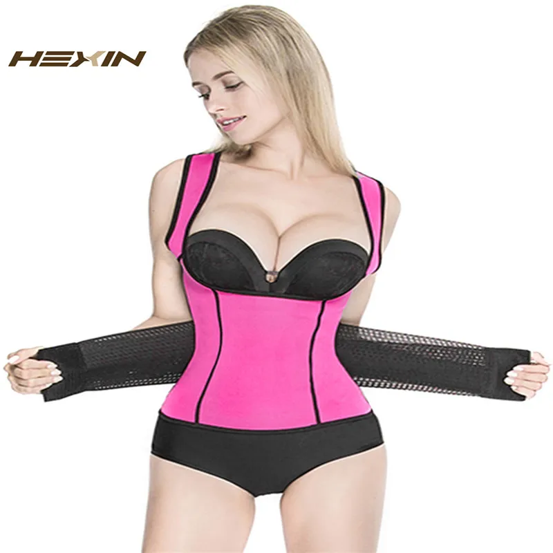 

Women Underbust Corset Waist Trainer Belt Cincher Body Shaper Neoprene Sauna Suit Tank Top Vest