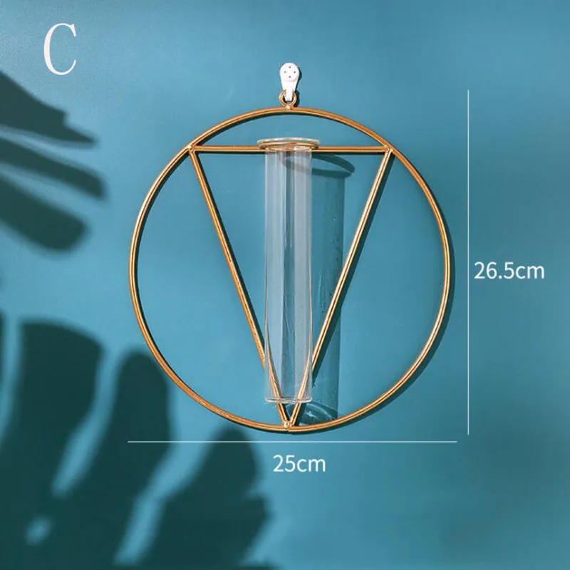 Ré Vase en verre mural, décoration murale, Vases à fleurs suspendus