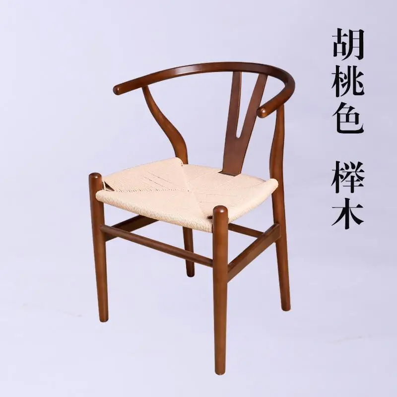 Y стул, китайский обеденный стул из цельного дерева, кресло для отдыха, Скандинавское кофейное кресло, домашний журнальный стул, компьютерное кресло, спинка - Цвет: style 2