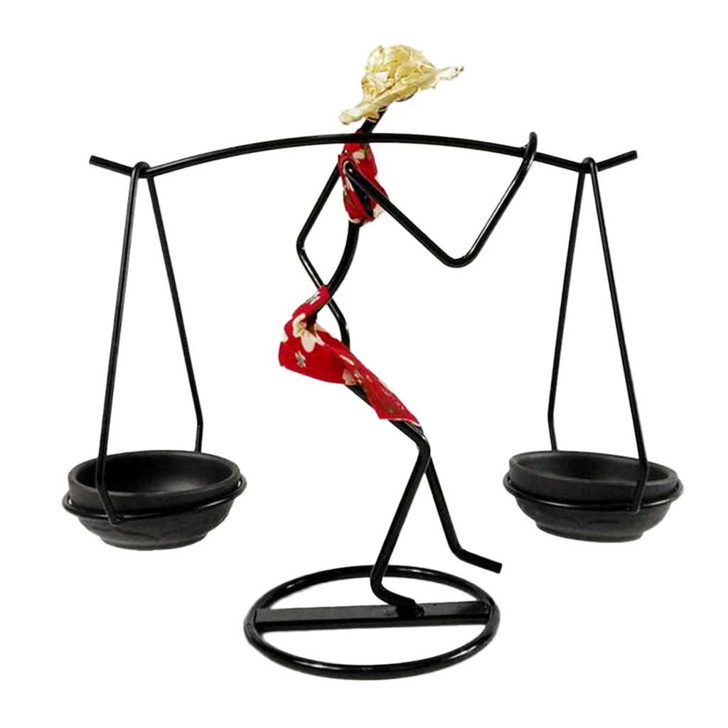 Candlestick Women Girl Geometry Wrought Iron Candlestick Candlestick Holder Home Accessories Ornaments