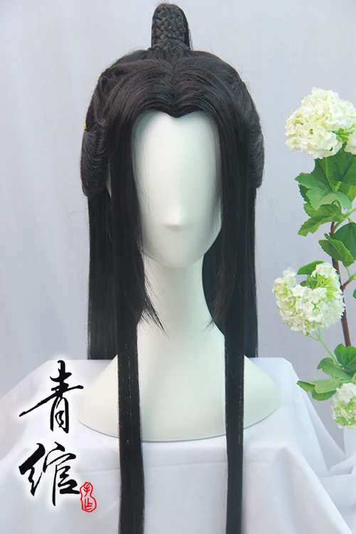 Древний точка красоты парик Hanfu Мужская парик