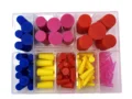 Heat Resistant Silicone Rubber High Temperature Coating Solid Plug Kits 54Pcs 