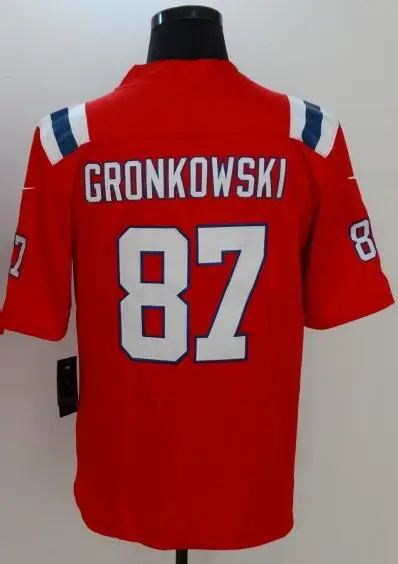 As photo Все сшитые мужские wo Мужские Молодежные Дети th Новая Англия Rob Gronkowski 87 Джерси - Цвет: As photo