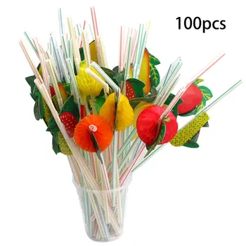 

Plastic 3D Cocktail Decoration Straws Hawaii Honeycomb Goblet Party Straws Party Decoration Supplies
