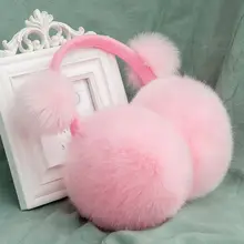 Детские зимние милые наушники с помпоном; складные однотонные наушники; Теплая повязка на голову; M68A