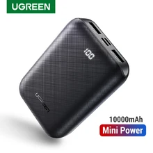 Ugreen power Bank 10000 мАч портативное зарядное устройство Внешняя батарея для мобильного телефона быстрое зарядное устройство для Xiaomi samsung S10 Mini power bank