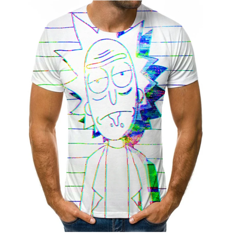 T-shirt Cartoon Rick Morty 3D T-shirt 