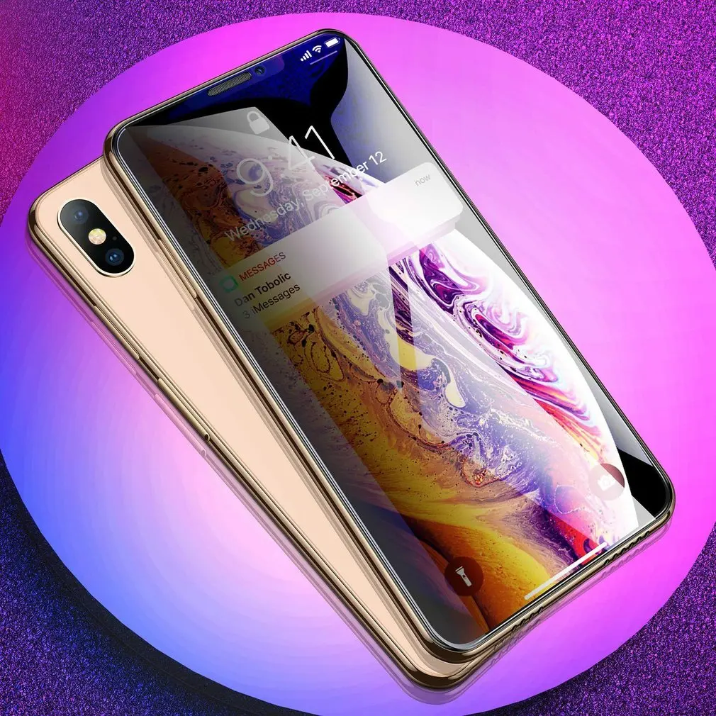 3 шт полное покрытие стекло для iPhone X XS Max XR закаленное стекло для iPhone 7 8 6 6s Plus 5 5S SE Защитная пленка для экрана