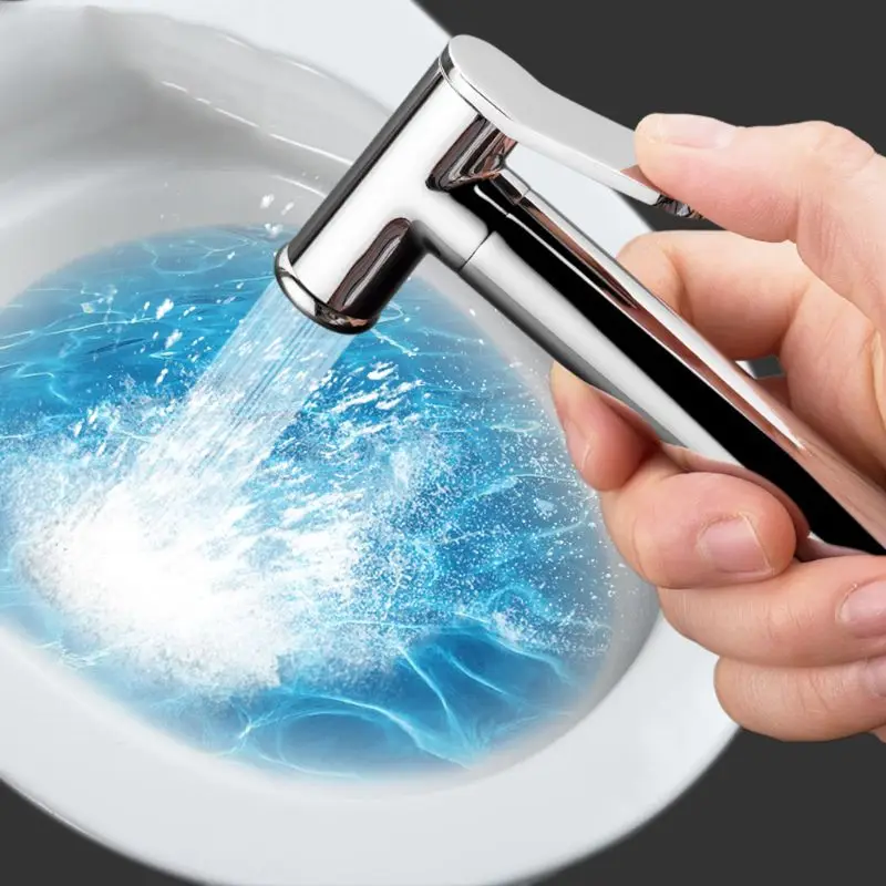 Ручной Биде Душ кран Одной холодной воды угловой клапан функция цилиндрический ручной 90 градусов Переключатель личной гигиены