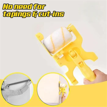 

Wall Treatment Painting Tools Clean-Cut Paint Edger Roller Brush Painting Edging Tools for Wall Ceiling Door