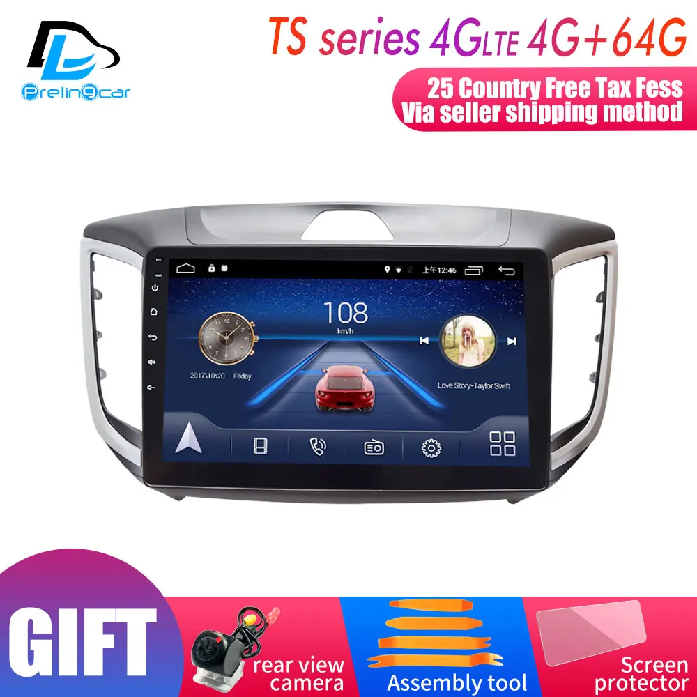 Top 4G Lte Android 9.0 Car multimedia navigation GPS DVD player For Hyundai IX25 2014-2018 years IPS screen Radio 0 Top 4G Lte Android 9.0 Car multimedia navigation GPS DVD player For Hyundai IX25 2014-2018 years IPS screen Radio 0