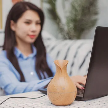 

5V Wood grain humidifier aromatherapy machine car disinfection purification explosion-proof electroplating humidification