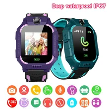 Smartwatch dla dzieci telefon dla dzieci zegarek Smartwatch dla chłopców dziewcząt z kartą Sim zdjęcie wodoodporny IP67 prezent dla IOS Android tanie i dobre opinie 3Bar Moda casual Cyfrowy Poliester NONE CN (pochodzenie)