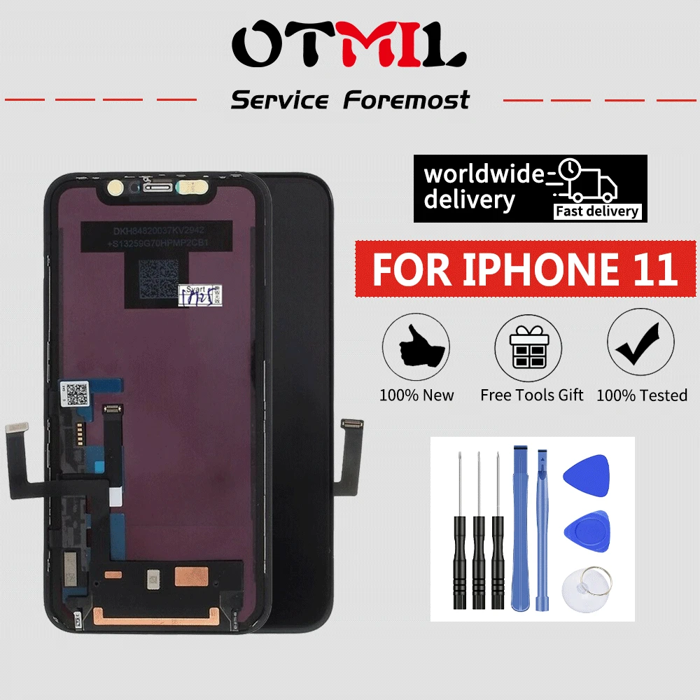 

OTMIL AMOLED For iPhone 11 LCD With 3D Force Touch Screen Digitizer Replacement For iPhone 11 Pro Max Pantalla LCD 100% Tested