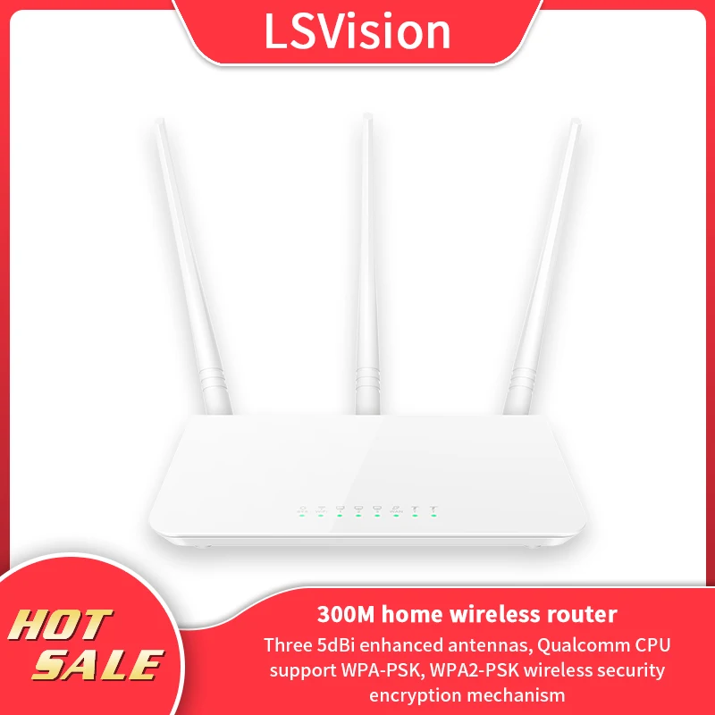 LSVision LSF3 300N 2.4Ghz wifi router High power antenna English/Ukraine firmware wireless with AP mode Easy set up | Компьютеры и
