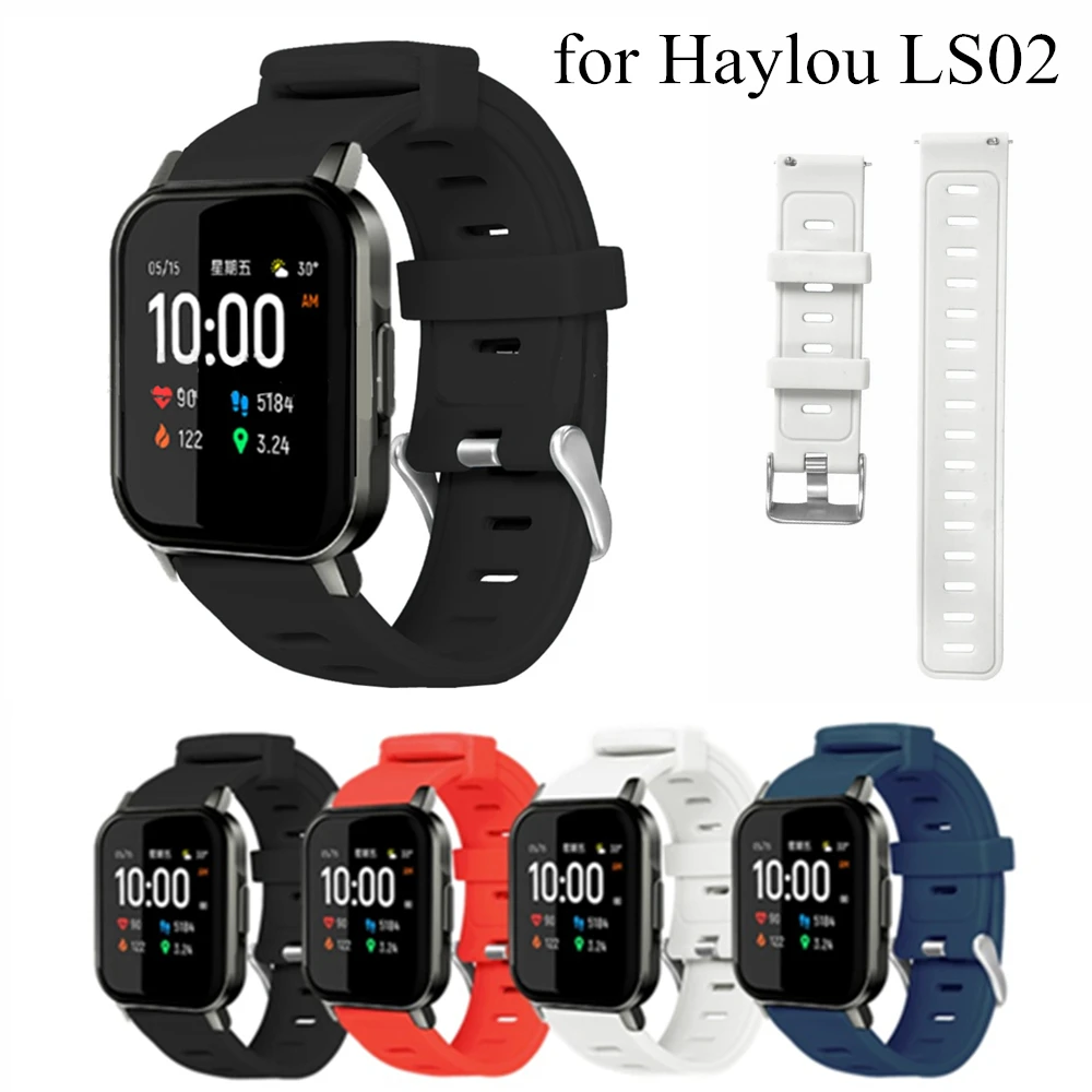 Силиконовый ремешок для умных часов Haylou LS02 сменный Браслет Для Xiaomi Correa|Ремешки