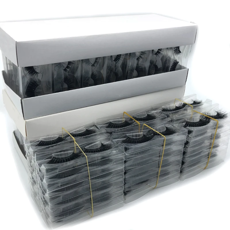 10/20/30/50/100 pairs/pack Mink Eyelashes with Tray No Box Handmade Natural False Eyelashes Full Strip Lashes Reusable 10/20/30/50/100 pairs/pack Mink Eyelashes with Tray No Box Handmade Natural False Eyelashes Full Strip Lashes Reusable