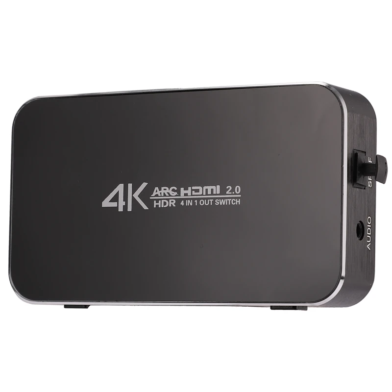 HDMI переключатель 2,0 4K 60HZ HDR HDMI Разветвитель переключатель 4 в 1 выход HDMI коммутатор Аудио экстрактор ARC& IR управление для PS3 PS4 HDTV US P