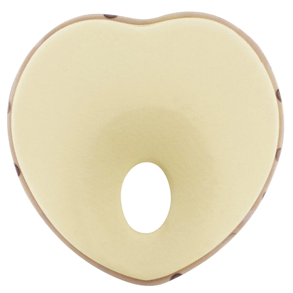 Nursing Flat Head Cushion Memory Foam Toddler Positioner Bedding Protection Anti Roll Baby Pillow Heart Shape Neck Support