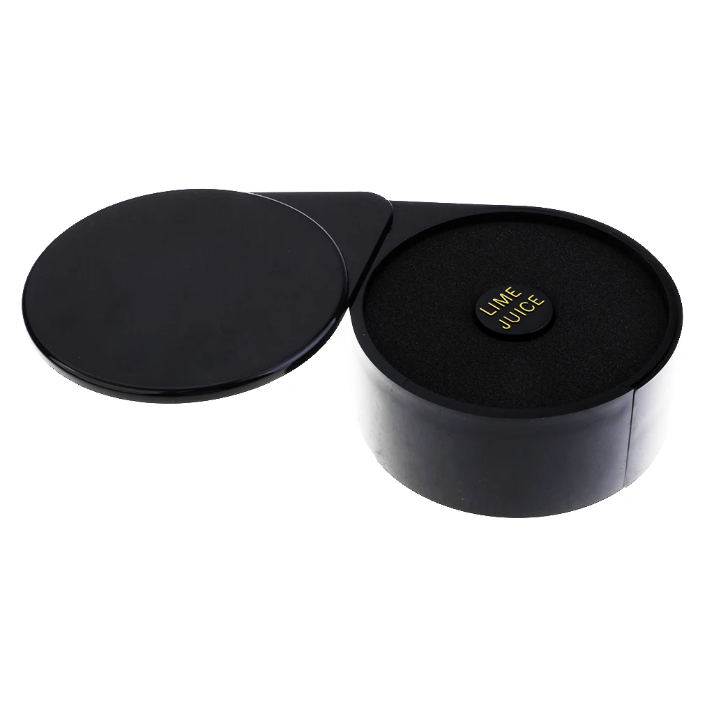 Bar Glass 3 Tier Salt Sugar Margarita Cocktail Rimmer for Bartender Supplies/Tools