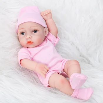 

New 2020 Baby Reborn Bathing Dolls Infant Doll Soft Silicone Body Toys With Clothes Boneca Girl Birthday Gifts
