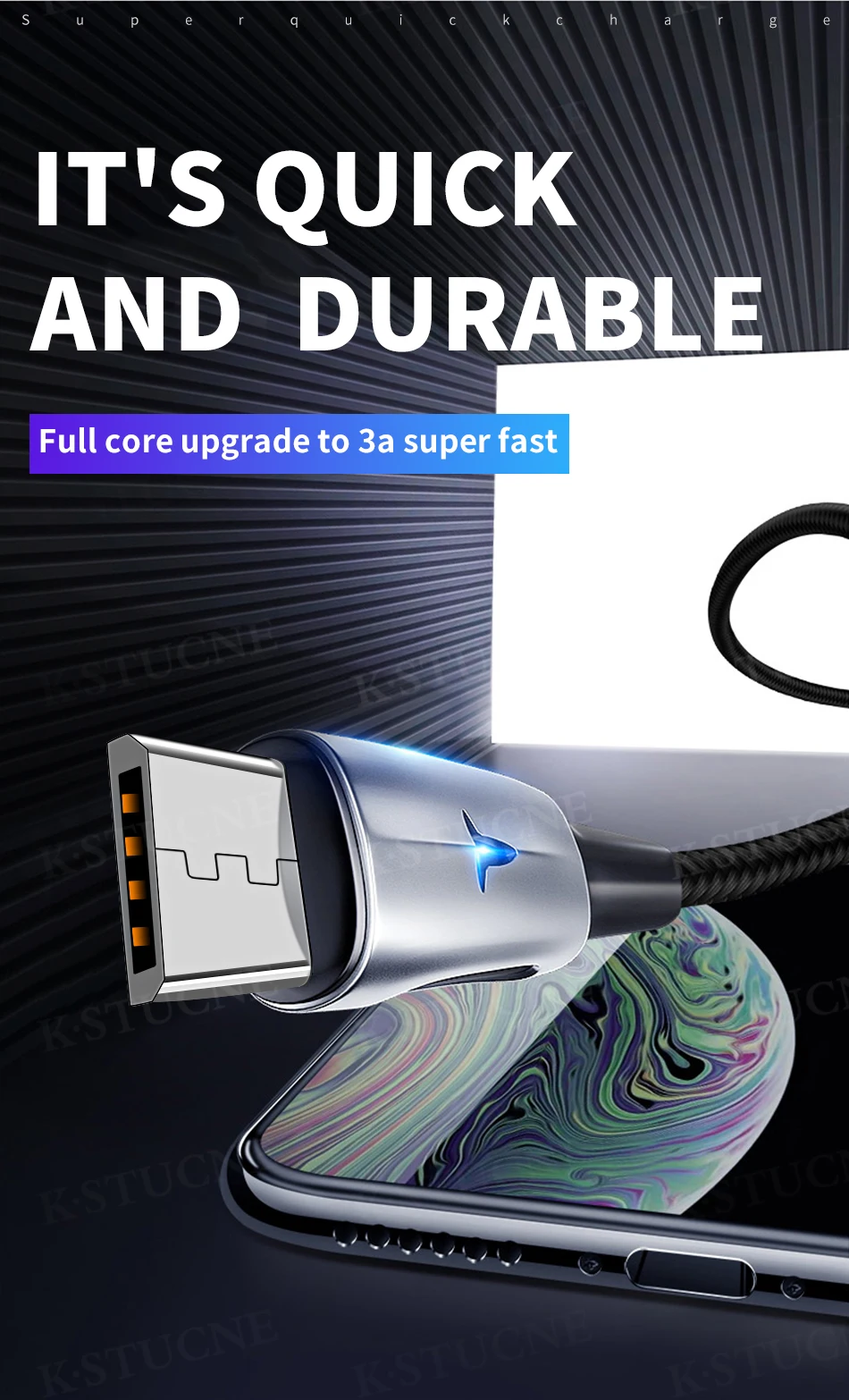 Micro USB кабель Быстрая зарядка 1 м 2 м кабель зарядного устройства микро-usb для samsung A7 Xiaomi Redmi Note 5 Android кабели для мобильных телефонов