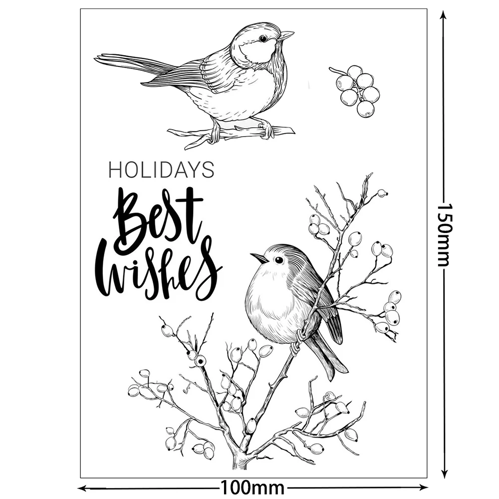 AZSG Beautiful Flowers and Birds Clear Stamps/Seal For DIY Scrapbooking Card Making Album Decorative Silicone Stamp Craft clear stamps,silicone stamps,rubber stamps