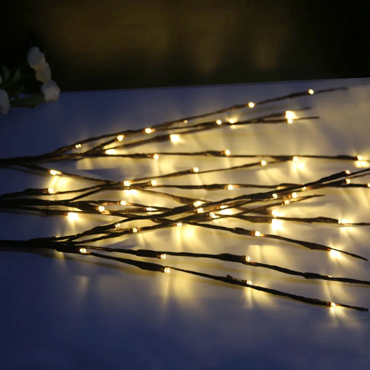 1 комплект светодиодный светильник-ветка подсветка в виде цветов 20 ламп искусственный цветы садовый Декор Рождественский подарок на день рождения Горячая Распродажа