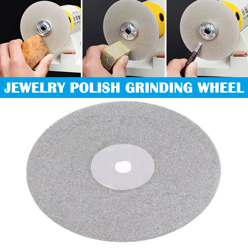6/4 Inch 150/100mm Diamond Coated Flat Lap Disc Jewelry Polish Grinding