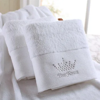 

White Hotel Weave 100% Great Quality Cotton Hand Towel Bath Towel