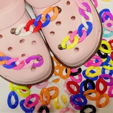 

Free Collocation Women's Chain Crocs Charms Children Shoes Clogs Decorations Accessories Kids Jeans Set JIBZ Crocs Fit Gifts