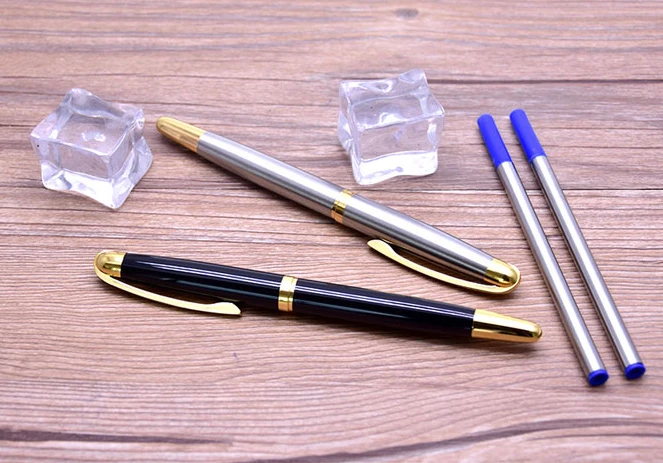 CCCAGYA Z50 черно-белая металлическая гелевая ручка для обучения в офисе, школе, Канцелярский подарок; ручка и отель, шариковая ручка для делового письма